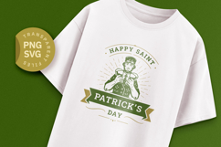 Retro St. Patrick's Day Leprechaun SVG Product Image 1