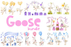 Goose Birthday . Baby Girl and Boy Newborn Baby Shower Product Image 1