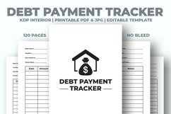 Debt Payment Tracker KDP Interior Product Image 1