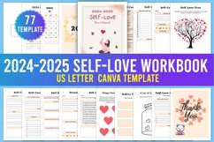 2024-2025 Self-Love Workbook Canva Product Image 1