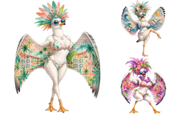 Funny Beach Seagulls Sublimation PNG Product Image 1