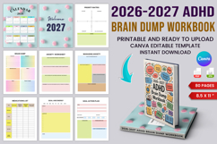 20262027 ADHD Brain Dump Workbook Product Image 1