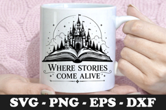 Where Stories Come Alive SVG Design Product Image 1