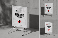 Advertising Metal Sidewalk Sign Mockup Product Image 1