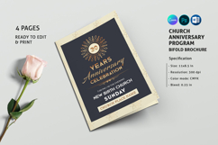 Church Anniversary Program Brochure Product Image 1