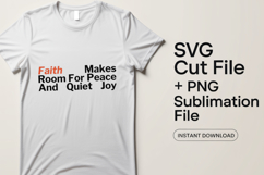 4x Faith Over Fear Hope Peace Storm SVG Cut Files Cricut Product Image 2