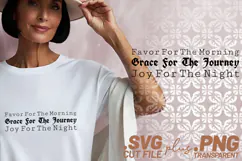 4x Favor Grace Joy Morning Journey SVG Cut Files Cricut Product Image 2