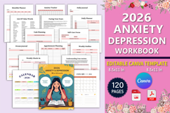2026 Anxiety &amp; Depression Workbook Product Image 1