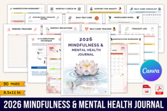 2026 Mindfulness &amp; Mental Health Journal Product Image 1
