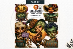 Surreal Halloween Character Cliparts Spooky Curiosities Product Image 2