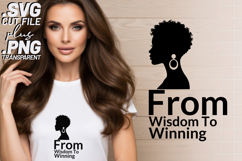 4x Motivational Quotes Wisdom Winning SVG Cut Files Afro Product Image 2