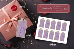 Printable Book Club Ticket Gift Tags Vintage Genre Tags png Product Image 1