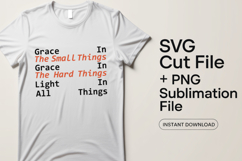 4x Grace Small Things Lives Here Fear SVG Cut Files Cricut Product Image 2