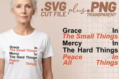 4x Grace Small Things Hard Things Hope SVG Cut Files Cricut Product Image 2