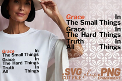 4x Grace Small Things Hard Truth Hope SVG Cut Files Cricut Product Image 2