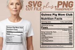 4x Funny Quotes Guinea Pig Mom Club Energy Mode SVG Cut File Product Image 2