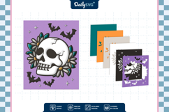 Halloween Skull Shadow Box 3D SVG Product Image 3