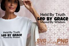 4x Held By Truth Grace Prayer Hope SVG Cut Files Cricut Product Image 2