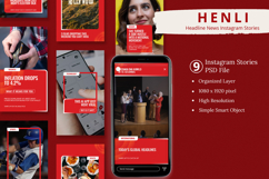 Henli - Headline News Instagram Story &amp; Canva Template Product Image 1