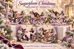 Sugarplum Ornament Sublimation PNGs Product Image 1