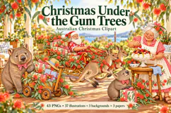 Australian Summer Christmas Clipart Product Image 1