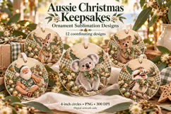 Aussie Christmas Ornament Sublimations Product Image 1