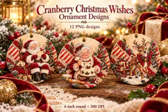Cranberry Wishes Ornament PNGs Product Image 1