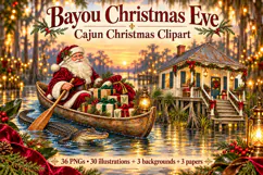 Cajun Christmas Clipart Product Image 1