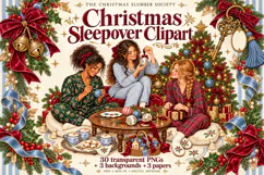 Christmas Sleepover Clipart Product Image 1