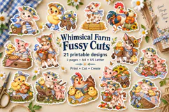 Farm Animal Fussy Cut Stickers Product Image 1