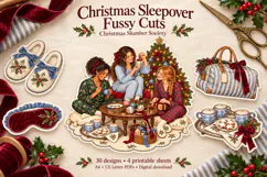 Christmas Sleepover Fussy Cuts Product Image 1