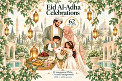 Eid Al Adha Family Clipart Product Image 1