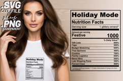 4x Nutrition Facts Teacher Introvert SVG Cut Files Shirt Product Image 2