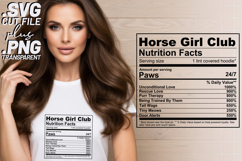4x Funny Quotes Horse Girl Club Energy Mode SVG Cut Files Product Image 2