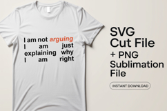 4x Sarcastic Funny Quotes SVG Cut Files Cricut Sublimation Product Image 2