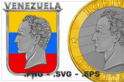 Profile bust of Simón Bolívar the Liberator Product Image 1