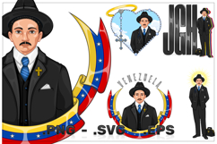 Vector Venezuelan saint canonized Product Image 1
