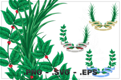 Heraldic plants tied with ribbon Product Image 1