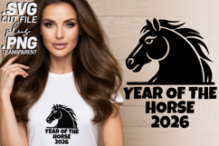 4x Year Of The Horse 2026 Running Horse SVG Cut Files Shirt Product Image 2
