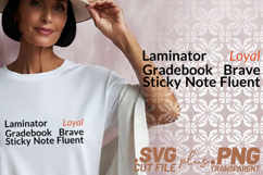4x Teacher Quotes Laminator Loyal Teacher Voice SVG Cut Product Image 2