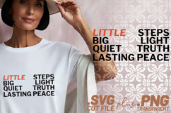 4x Little Steps Big Courage Promise SVG Cut Files Cricut Product Image 2