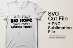 4x Little Steps Big Hope Love Truth SVG Cut Files Cricut Product Image 2