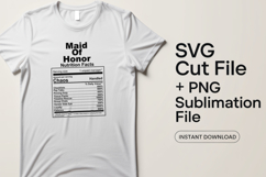 4x Nutrition Facts Makeup Manager SVG Cut Files Shirt Product Image 2