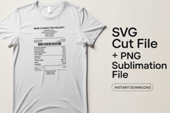 4x Main Character Receipts Confidence Walk Plot Armor SVG Cu Product Image 2