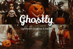 A spooky Halloween-themed photograph enhanced with Ghostly Lightroom Presets. Vibrant orange and black tones, eerie atmosphere, &amp; professional-grade effects create a captivating and moody image perfect for autumn photography and seasonal inspiration