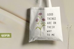 Manifest Quotes with Birth Month Flower Tee 01 Product Image 2