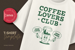 Retro Coffee Club T-Shirt 30s Mascot Product Image 1