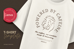 Caffeine Circle Modern T-Shirt Design Product Image 1