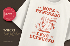 Retro Coffee T-Shirt 70s POD Design Product Image 1