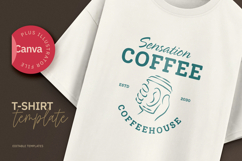 Vintage Coffeehouse T-shirt Canva &amp; Illustrator Template Product Image 1